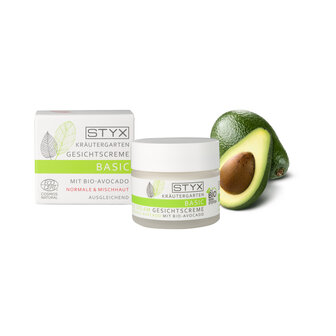 Kr&auml;utergarten basic gezichtscr&egrave;me met biologische avocado 50ml. 