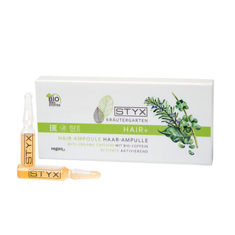 Kr&auml;utergarten basic haarampullen met biologische Cafe&iuml;ne 10x2ml